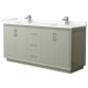 A thumbnail of the Wyndham Collection WCF414172D-QTZ-UNSMXX Light Green / Giotto Quartz Top / Brushed Nickel Hardware