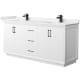 A thumbnail of the Wyndham Collection WCF414172D-QTZ-UNSMXX White / White Quartz Top / Matte Black Hardware