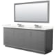 A thumbnail of the Wyndham Collection WCF414184D-QTZ-US3M70 Dark Gray / Giotto Quartz Top / Brushed Nickel Hardware