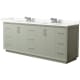 A thumbnail of the Wyndham Collection WCF414184D-QTZ-US3MXX Light Green / Giotto Quartz Top / Brushed Nickel Hardware