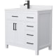 A thumbnail of the Wyndham Collection WCG242436S-UNSMXX White / White Cultured Marble Top / Matte Black Hardware