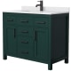A thumbnail of the Wyndham Collection WCG242442S-UNSMXX Green / White Cultured Marble Top / Matte Black Hardware