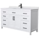 A thumbnail of the Wyndham Collection WCG242460S-UNSMXX White / White Cultured Marble Top / Matte Black Hardware