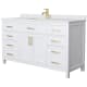 A thumbnail of the Wyndham Collection WCG242460S-UNSMXX White / White Cultured Marble Top / Brushed Gold Hardware