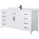 A thumbnail of the Wyndham Collection WCG242466S-UNSMXX White / White Cultured Marble Top / Matte Black Hardware