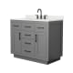 A thumbnail of the Wyndham Collection WCG262642S-QTZ-US3MXX Dark Gray / Giotto Quartz Top / Matte Black Hardware