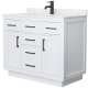 A thumbnail of the Wyndham Collection WCG262642S-VCA-UNSMXX White / Carrara Cultured Marble Top / Matte Black Hardware