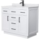 A thumbnail of the Wyndham Collection WCG262642S-VCA-UNSMXX White / White Cultured Marble Top / Matte Black Hardware