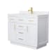 A thumbnail of the Wyndham Collection WCG262642S-QTZ-UNSMXX White / White Quartz Top / Brushed Gold Hardware