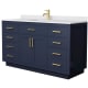 A thumbnail of the Wyndham Collection WCG262660S-VCA-UNSMXX Dark Blue / White Cultured Marble Top / Brushed Gold Hardware