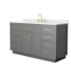 A thumbnail of the Wyndham Collection WCG262660S-QTZ-US3MXX Dark Gray / Giotto Quartz Top / Brushed Gold Hardware