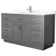 A thumbnail of the Wyndham Collection WCG262660S-VCA-UNSMXX Dark Gray / Carrara Cultured Marble Top / Brushed Nickel Hardware