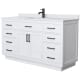 A thumbnail of the Wyndham Collection WCG262660S-VCA-UNSMXX White / White Cultured Marble Top / Matte Black Hardware