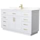 A thumbnail of the Wyndham Collection WCG262660S-VCA-UNSMXX White / Carrara Cultured Marble Top / Brushed Gold Hardware