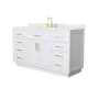 A thumbnail of the Wyndham Collection WCG262660S-QTZ-US3MXX White / Giotto Quartz Top / Brushed Gold Hardware