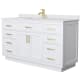 A thumbnail of the Wyndham Collection WCG262660S-VCA-UNSMXX White / White Cultured Marble Top / Brushed Gold Hardware