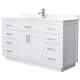 A thumbnail of the Wyndham Collection WCG262660S-VCA-UNSMXX White / Carrara Cultured Marble Top / Brushed Nickel Hardware
