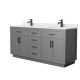 A thumbnail of the Wyndham Collection WCG262672D-QTZ-UNSMXX Dark Gray / Giotto Quartz Top / Matte Black Hardware