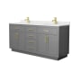 A thumbnail of the Wyndham Collection WCG262672D-QTZ-UNSMXX Dark Gray / Giotto Quartz Top / Brushed Gold Hardware