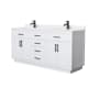 A thumbnail of the Wyndham Collection WCG262672D-QTZ-UNSMXX White / White Quartz Top / Matte Black Hardware