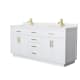 A thumbnail of the Wyndham Collection WCG262672D-QTZ-UNSMXX White / Giotto Quartz Top / Brushed Gold Hardware