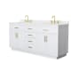 A thumbnail of the Wyndham Collection WCG262672D-QTZ-US3MXX White / Giotto Quartz Top / Brushed Gold Hardware