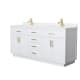 A thumbnail of the Wyndham Collection WCG262672D-QTZ-UNSMXX White / White Quartz Top / Brushed Gold Hardware