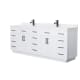 A thumbnail of the Wyndham Collection WCG262684D-QTZ-UNSMXX White / White Quartz Top / Matte Black Hardware