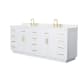 A thumbnail of the Wyndham Collection WCG262684D-QTZ-US3MXX White / White Quartz Top / Brushed Gold Hardware