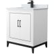 A thumbnail of the Wyndham Collection WCH515130S-NAT-UNSMXX White / Matte Black Hardware