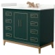 A thumbnail of the Wyndham Collection WCH515142S-QTZ-US3MXX Green / Giotto Quartz Top / Satin Bronze Hardware