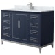 A thumbnail of the Wyndham Collection WCH515148S-NAT-UNSMXX Dark Blue / Brushed Nickel Hardware