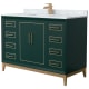 A thumbnail of the Wyndham Collection WCH515148S-NAT-UNSMXX Green / Satin Bronze Hardware