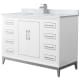 A thumbnail of the Wyndham Collection WCH515148S-NAT-UNSMXX White / Brushed Nickel Hardware