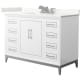 A thumbnail of the Wyndham Collection WCH515148S-QTZ-US3MXX White / Giotto Quartz Top / Brushed Nickel Hardware