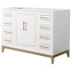 A thumbnail of the Wyndham Collection WCH515148S-CXSXX-MXX White / Satin Bronze Hardware