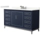 A thumbnail of the Wyndham Collection WCH515160S-QTZ-US3MXX Dark Blue / Giotto Quartz Top / Brushed Nickel Hardware
