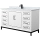 A thumbnail of the Wyndham Collection WCH515160S-NAT-UNSMXX White / Matte Black Hardware