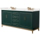 A thumbnail of the Wyndham Collection WCH515172D-QTZ-US3MXX Green / White Quartz Top / Satin Bronze Hardware