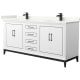 A thumbnail of the Wyndham Collection WCH515172D-QTZ-UNSMXX White / Giotto Quartz Top / Matte Black Hardware