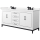 A thumbnail of the Wyndham Collection WCH515172D-QTZ-US3MXX White / White Quartz Top / Matte Black Hardware