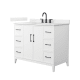 A thumbnail of the Wyndham Collection WCH717142S-QTZ-US3MXX White / Giotto Quartz Top / Matte Black Hardware