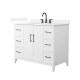 A thumbnail of the Wyndham Collection WCH717142S-QTZ-US3MXX White / White Quartz Top / Matte Black Hardware