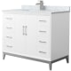 A thumbnail of the Wyndham Collection WCH818142S-CMUNS-MXX White / Brushed Nickel Hardware