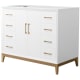 A thumbnail of the Wyndham Collection WCH818142S-CXSXX-MXX White / Satin Bronze Hardware