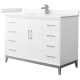 A thumbnail of the Wyndham Collection WCH818148S-QTZ-UNSMXX White / Giotto Quartz Top / Brushed Nickel Hardware