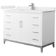 A thumbnail of the Wyndham Collection WCH818148S-VCA-UNSMXX White / White Cultured Marble Top / Brushed Nickel Hardware