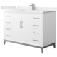 A thumbnail of the Wyndham Collection WCH818148S-QTZ-UNSMXX White / White Quartz Top / Brushed Nickel Hardware