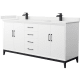 A thumbnail of the Wyndham Collection WCH818172D-QTZ-UNSMXX White / White Quartz Top / Matte Black Hardware