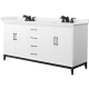 A thumbnail of the Wyndham Collection WCH818172D-QTZ-US3MXX White / White Quartz Top / Matte Black Hardware